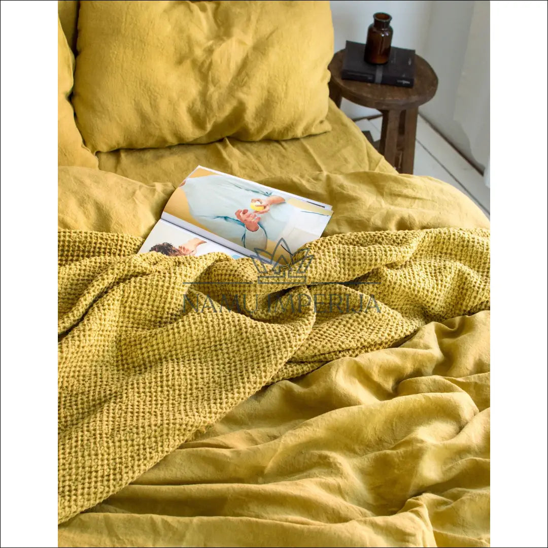 Lovatiesė (160x190cm) DI8951 - €14 Save 70% __label:Pristatymas 1-2 d.d., color-geltona, material-medvilne, pledai,