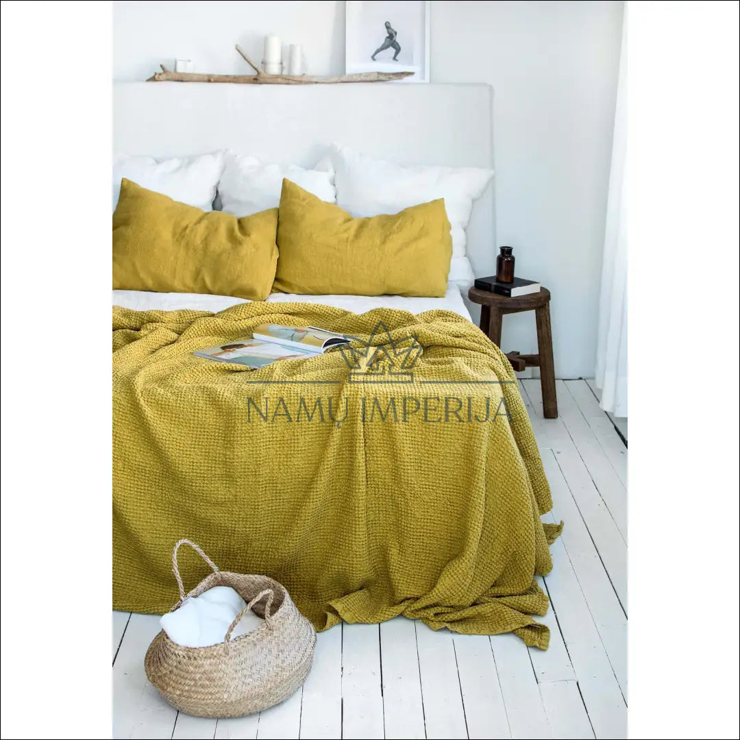 Lovatiesė (160x190cm) DI8951 - €14 Save 70% __label:Pristatymas 1-2 d.d., color-geltona, material-medvilne, pledai,