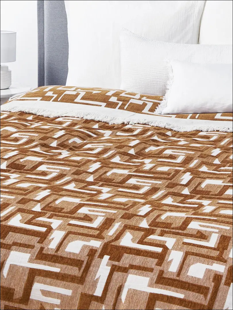 Lovatiesė (230x250cm) DI5429 - €43 Save 70% 25-50, __label:Pristatymas 1-2 d.d., color-balta, color-ruda,