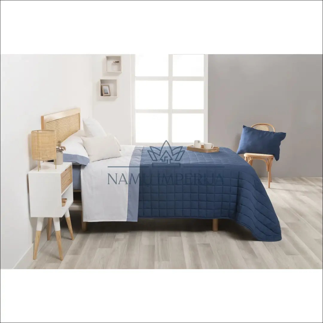 Lovatiesė (235x270cm) DI7284 - €27 Save 70% 25-50, color-melyna, material-poliesteris, pledai, tekstile Mėlyna