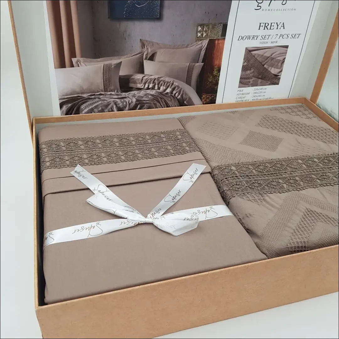 Lovatiesės komplektas (7 dalys) DI10707 - €94 Save 50% 50-100, __label:Pristatymas 1-2 d.d., color-ruda,