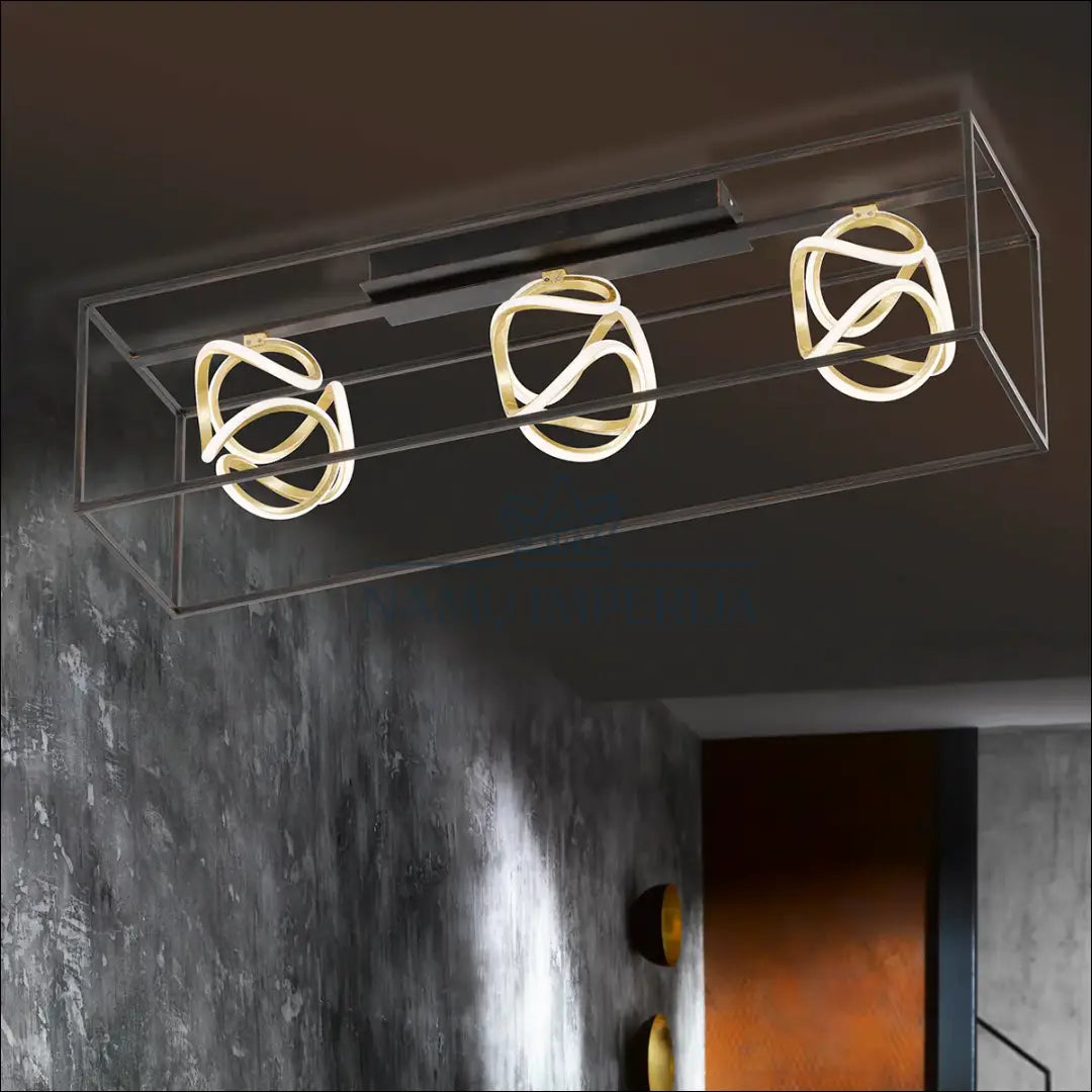 Lubinis LED šviestuvas DI10069 - €190 Save 50% 100-200, __label:Pristatymas 1-2 d.d., color-auksine, color-juoda,