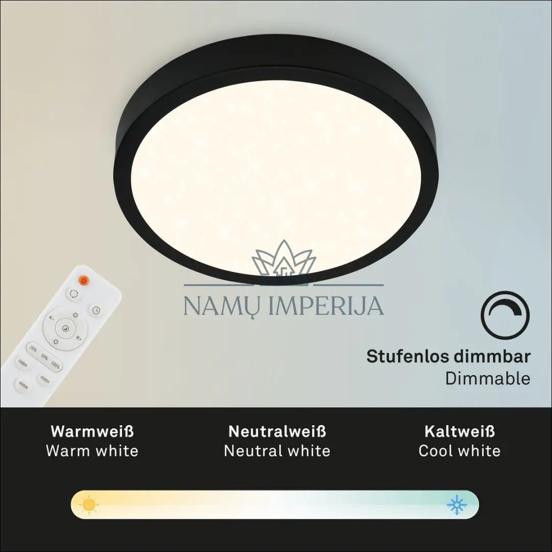 Lubinis LED šviestuvas DI10105 - €25 Save 50% 25-50, __label:Pristatymas 1-2 d.d., color-juoda, interjeras,
