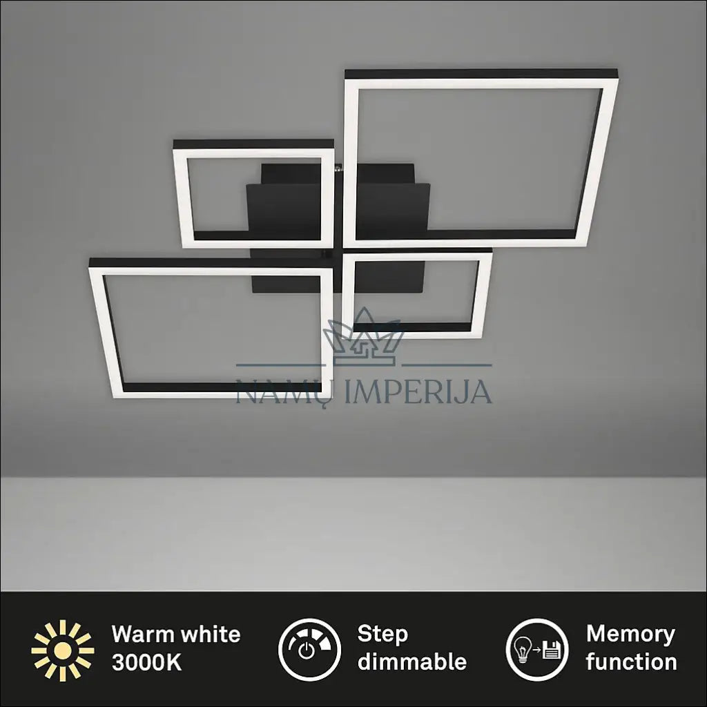 Lubinis LED šviestuvas DI10126 - €53 Save 50% 50-100, __label:Pristatymas 1-2 d.d., color-juoda, interjeras,