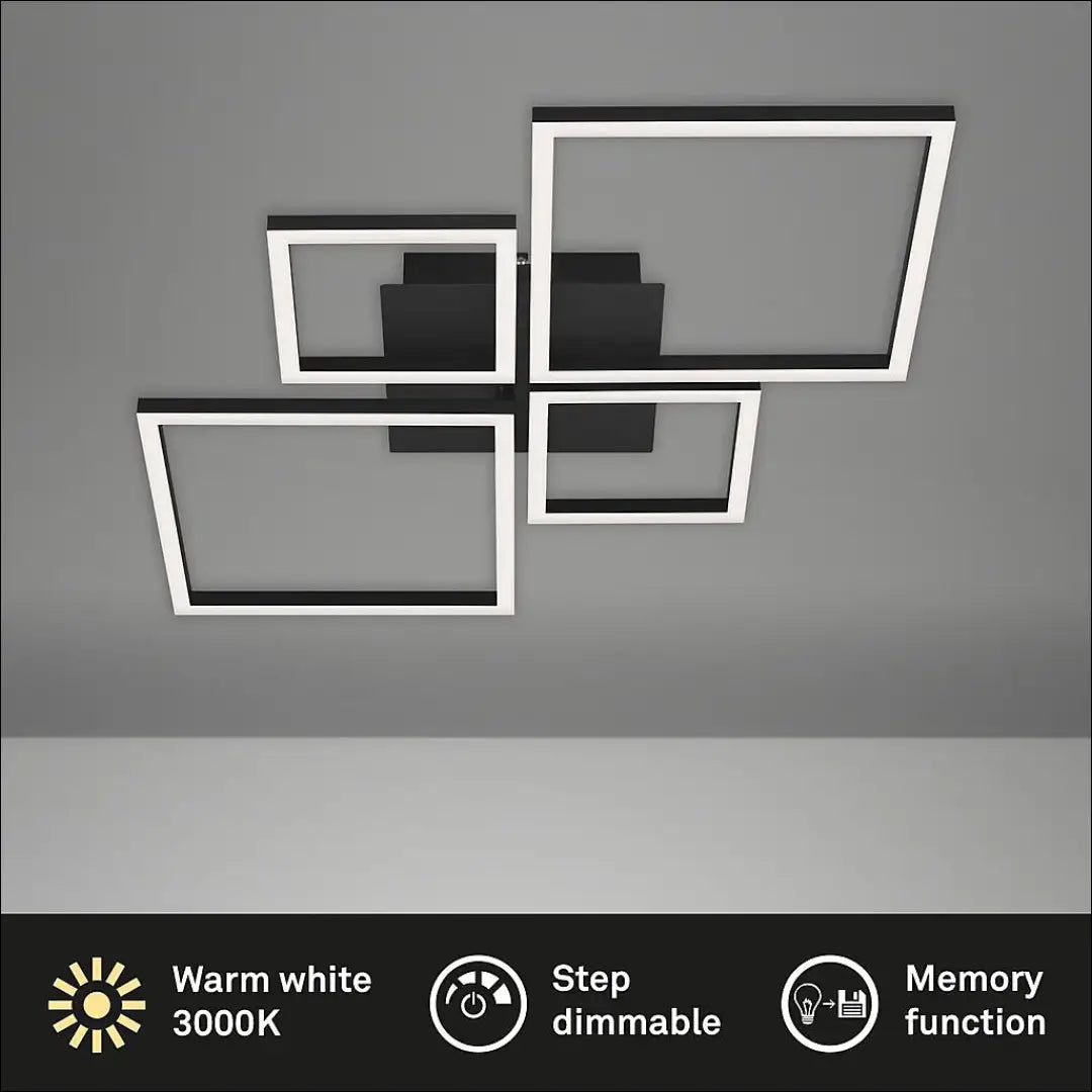 Lubinis LED šviestuvas DI10126 - €53 Save 50% 50-100, __label:Pristatymas 1-2 d.d., color-juoda, interjeras,