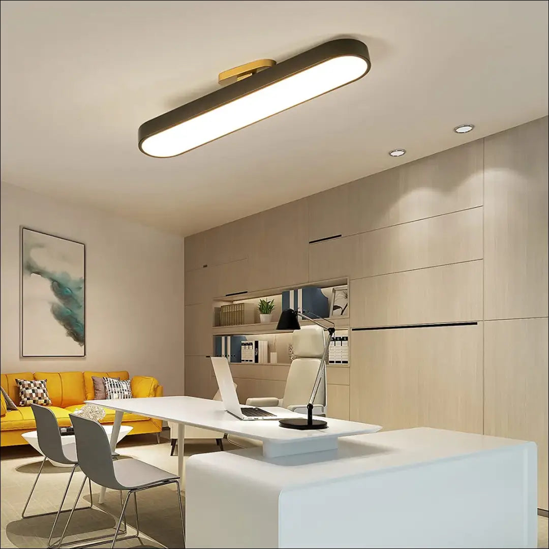 Lubinis LED šviestuvas DI10470 - €57 Save 55% 50-100, __label:Pristatymas 1-2 d.d., color-auksine, color-juoda,