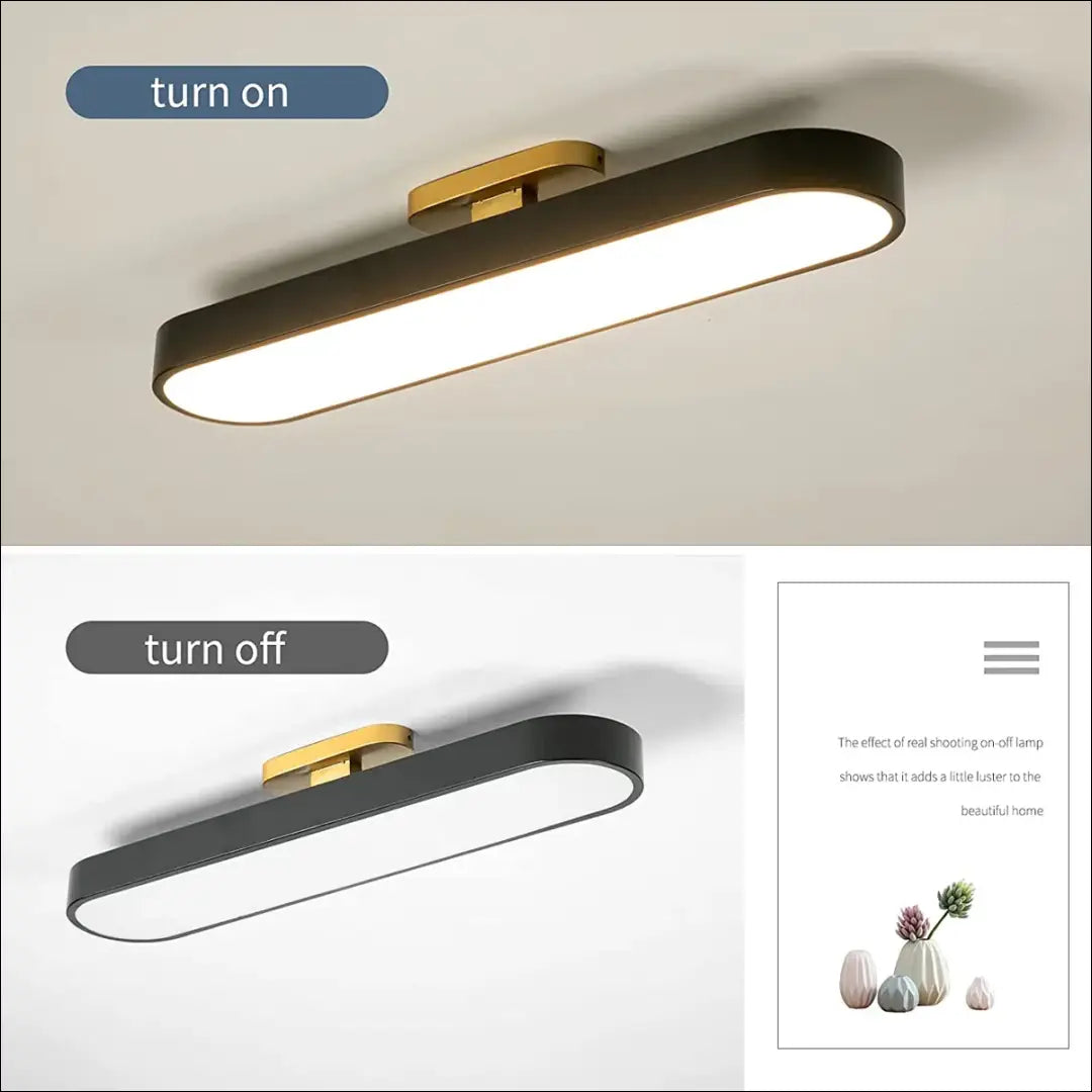 Lubinis LED šviestuvas DI10470 - €57 Save 55% 50-100, __label:Pristatymas 1-2 d.d., color-auksine, color-juoda,