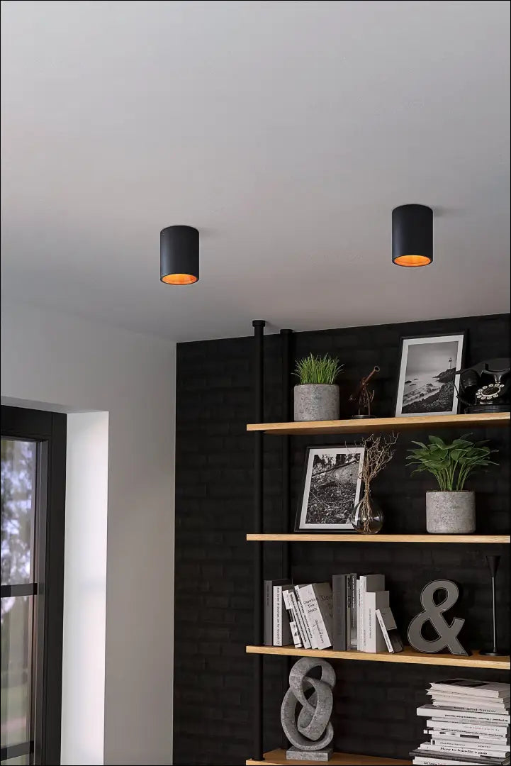 Lubinis LED šviestuvas DI11911 - €20 Save 50% __label:Pristatymas 1-2 d.d., color-auksine, color-juoda, interjeras,