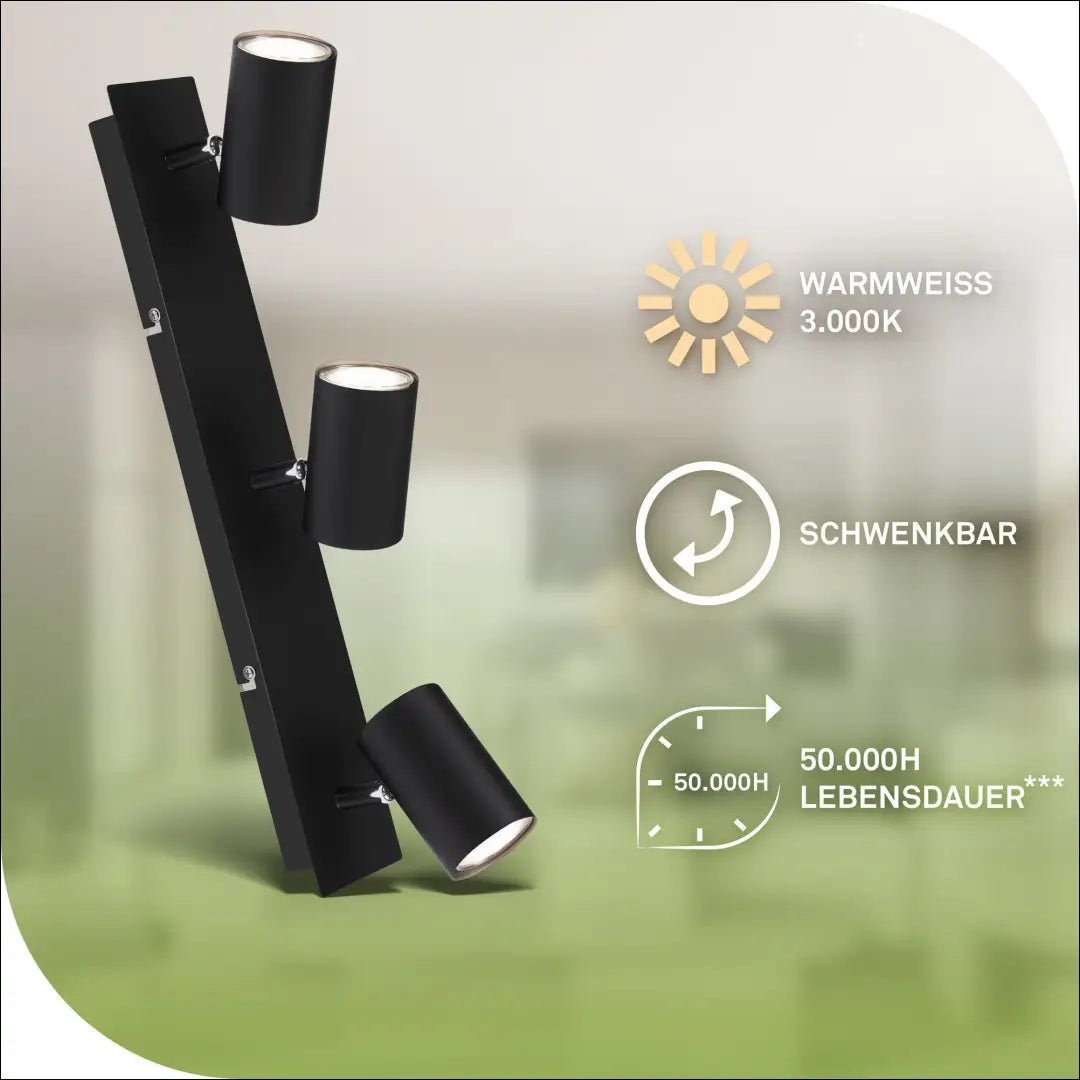 Lubinis LED šviestuvas DI12318 - €29 Save 50% 25-50, __label:Pristatymas 1-2 d.d., color-juoda, interjeras,