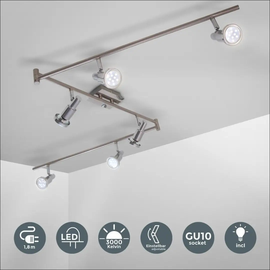 Lubinis LED šviestuvas DI12323 - €65 Save 50% 50-100, __label:Pristatymas 1-2 d.d., color-sidabrine, interjeras,