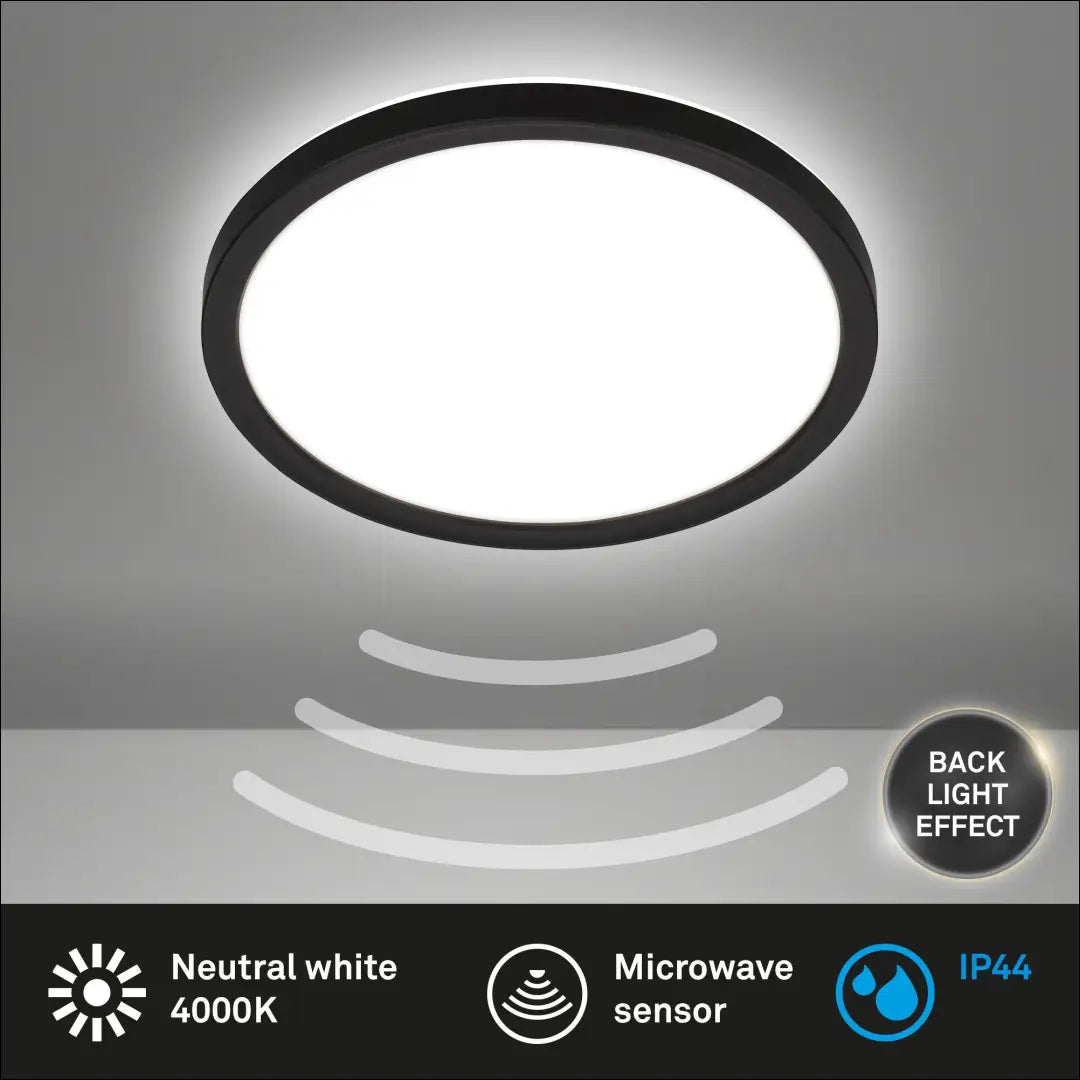 Lubinis LED šviestuvas DI12336 - €19 Save 50% __label:Pristatymas 1-2 d.d., color-juoda, interjeras,