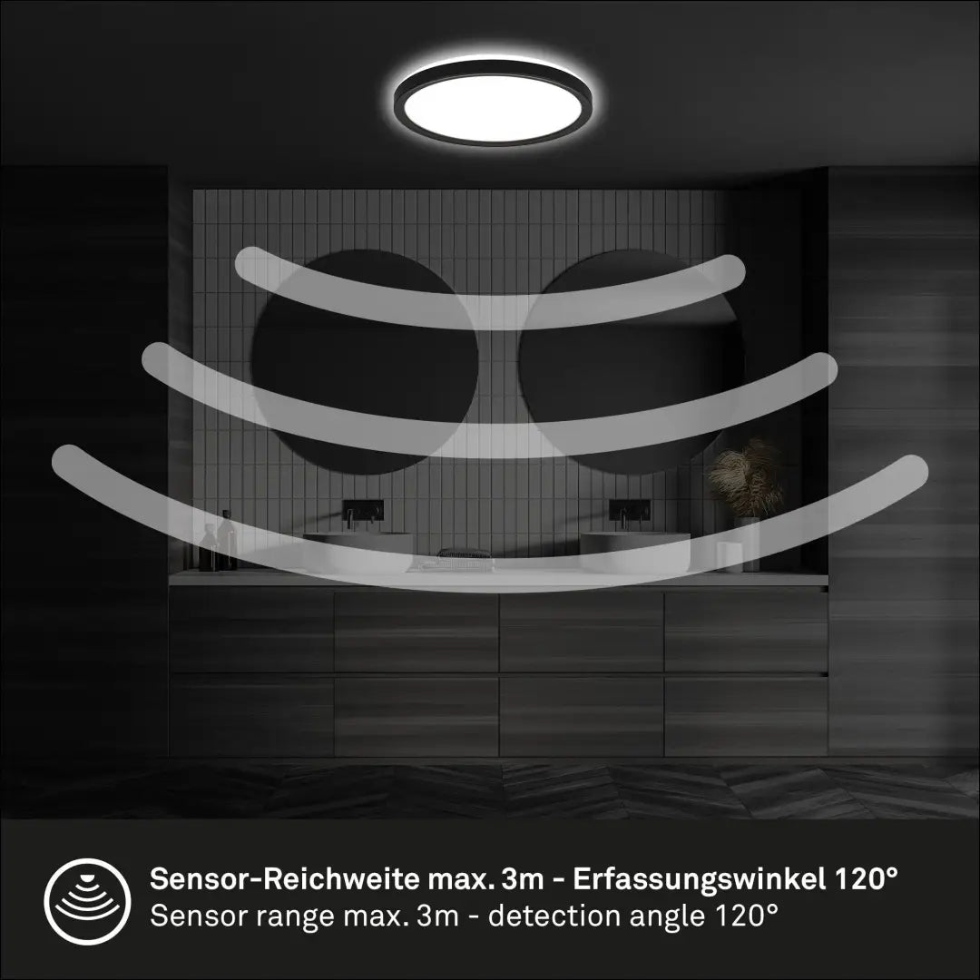 Lubinis LED šviestuvas DI12336 - €19 Save 50% __label:Pristatymas 1-2 d.d., color-juoda, interjeras,
