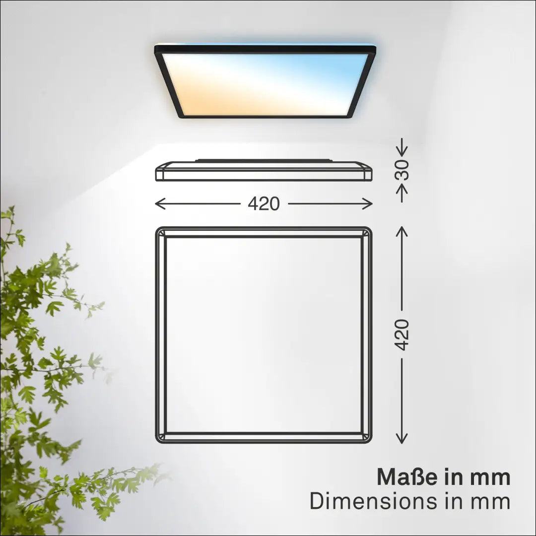 Lubinis LED šviestuvas DI12362 - €24 Save 50% __label:Pristatymas 1-2 d.d., color-juoda, interjeras,