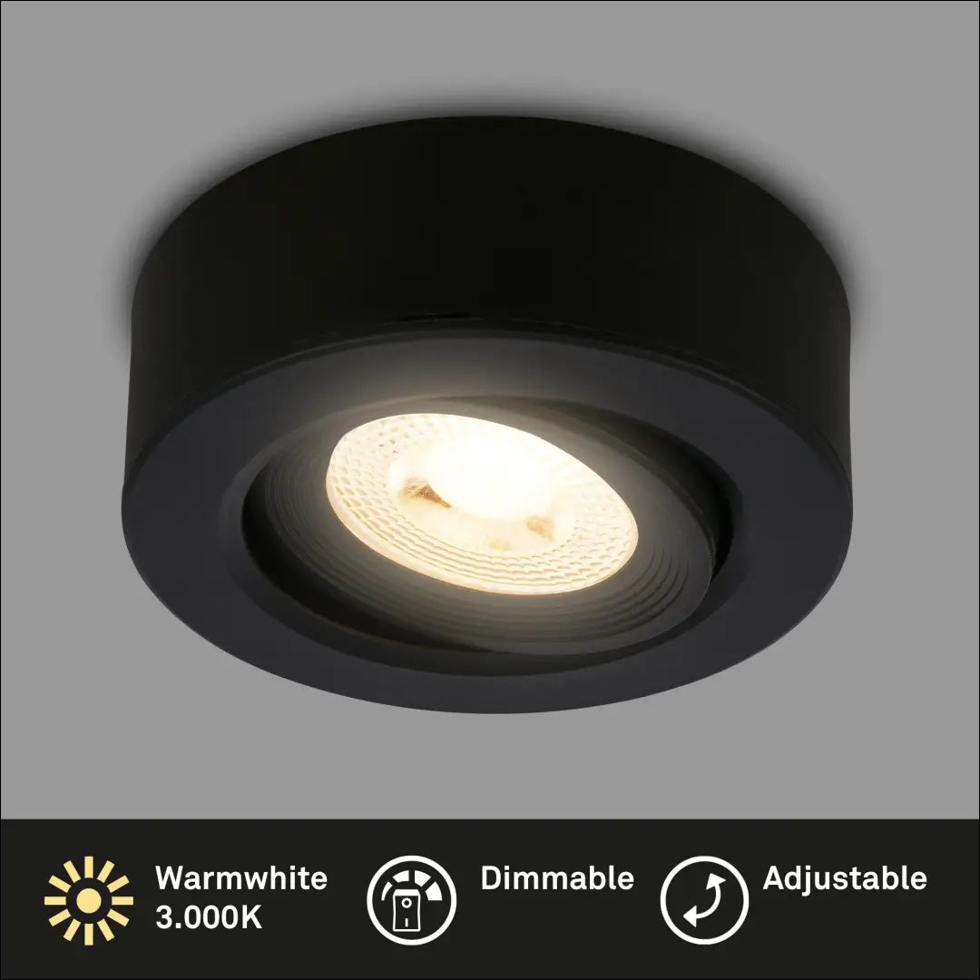 Lubinis LED šviestuvas DI12368 - €14 Save 50% __label:Pristatymas 1-2 d.d., color-juoda, interjeras,