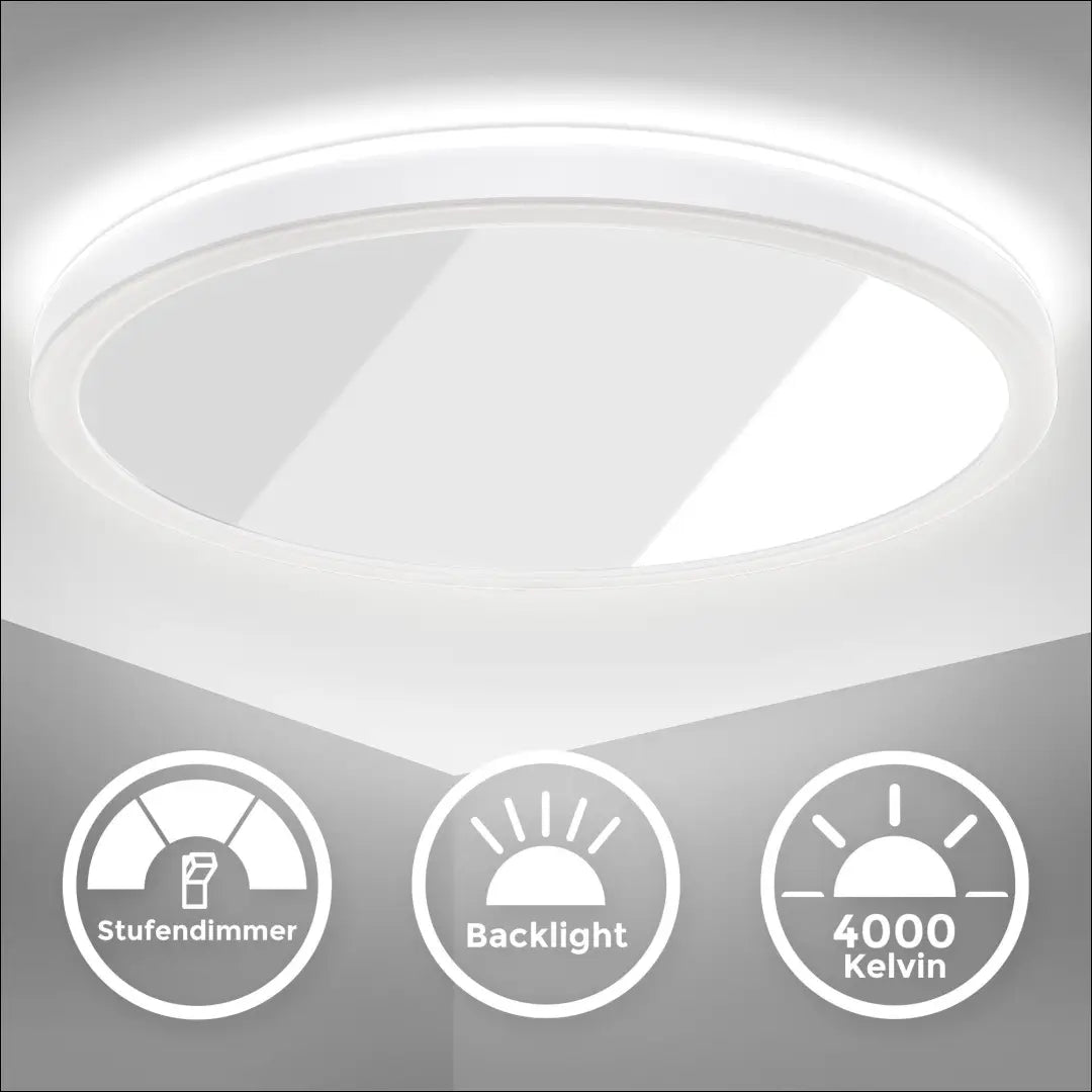 Lubinis LED šviestuvas DI12386 - €29 Save 50% 25-50, __label:Pristatymas 1-2 d.d., color-balta, interjeras,