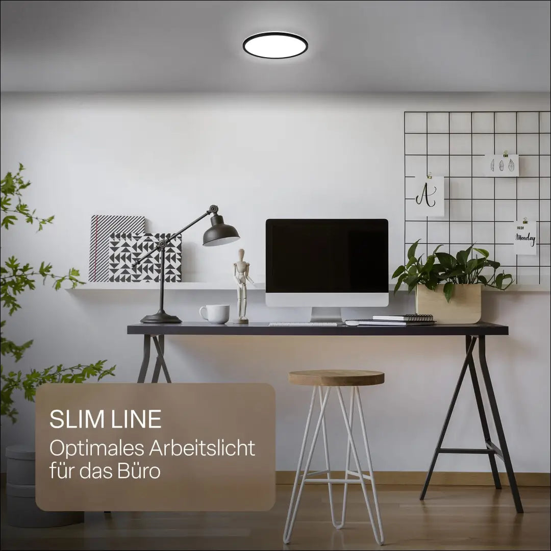Lubinis LED šviestuvas DI12427 - €12 Save 50% __label:Pristatymas 1-2 d.d., color-juoda, interjeras,