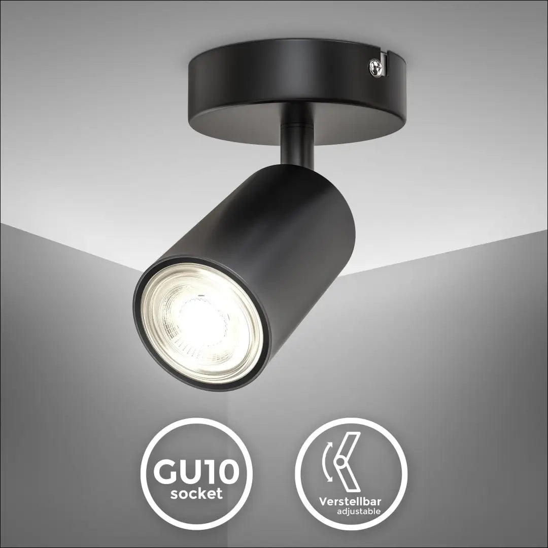 Lubinis LED šviestuvas DI12454 - €15 Save 50% __label:Pristatymas 1-2 d.d., color-juoda, interjeras,