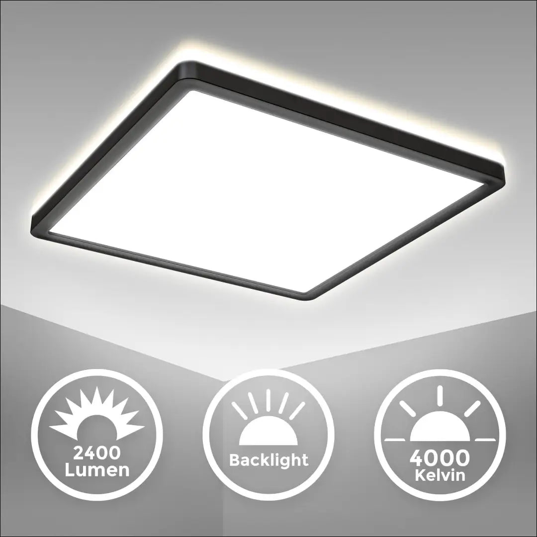 Lubinis LED šviestuvas DI12562 - €21 Save 50% __label:Pristatymas 1-2 d.d., color-juoda, interjeras,