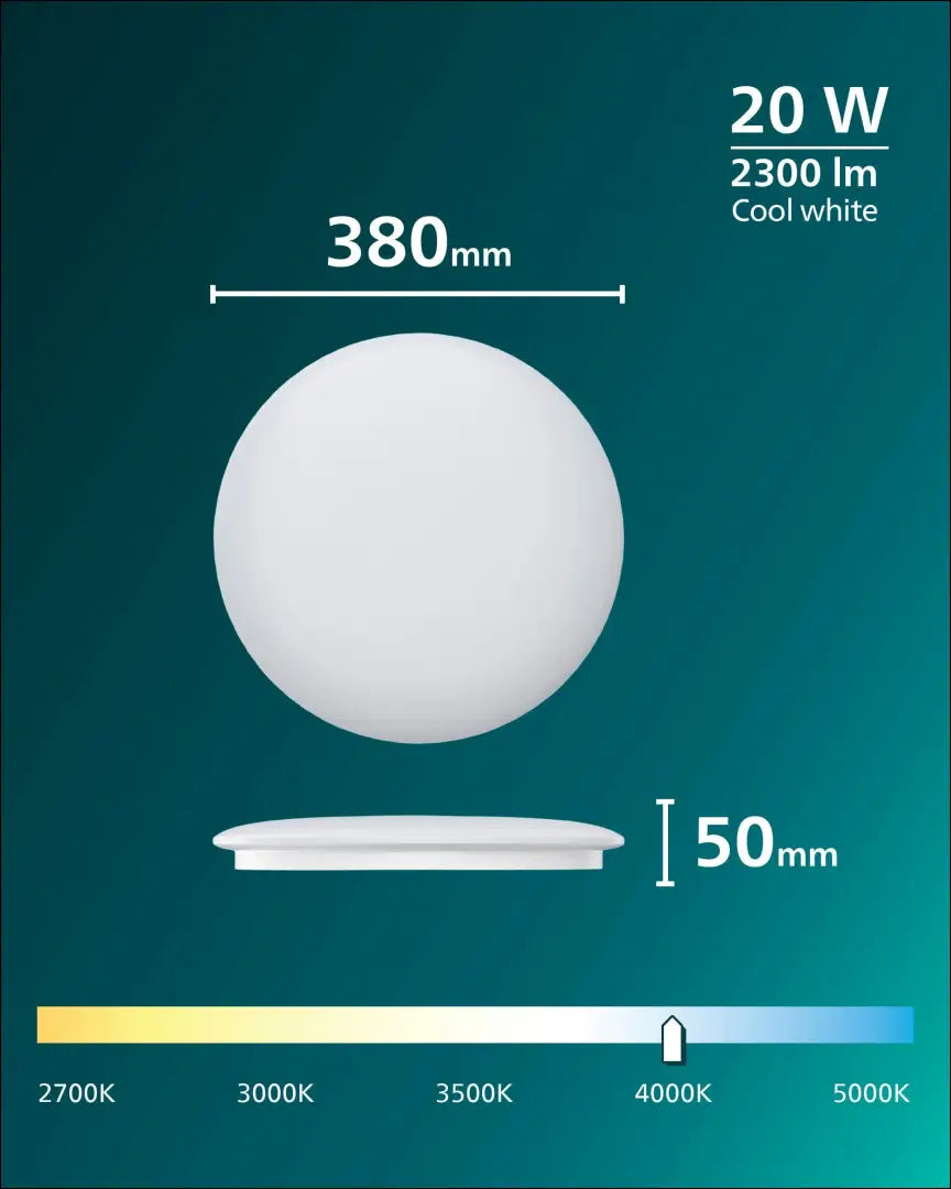 Lubinis LED šviestuvas DI12595 - €16 Save 50% __label:Pristatymas 1-2 d.d., color-balta, interjeras,