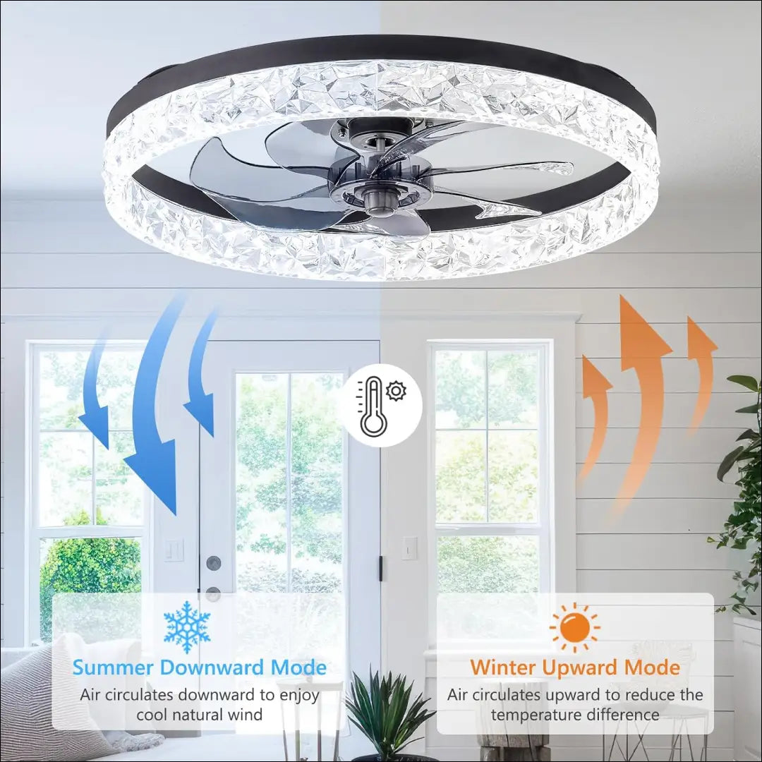 Lubinis LED šviestuvas su ventiliatoriumi DI12283 - €70 Save 50% 50-100, __label:Pristatymas 1-2 d.d., color-juoda,