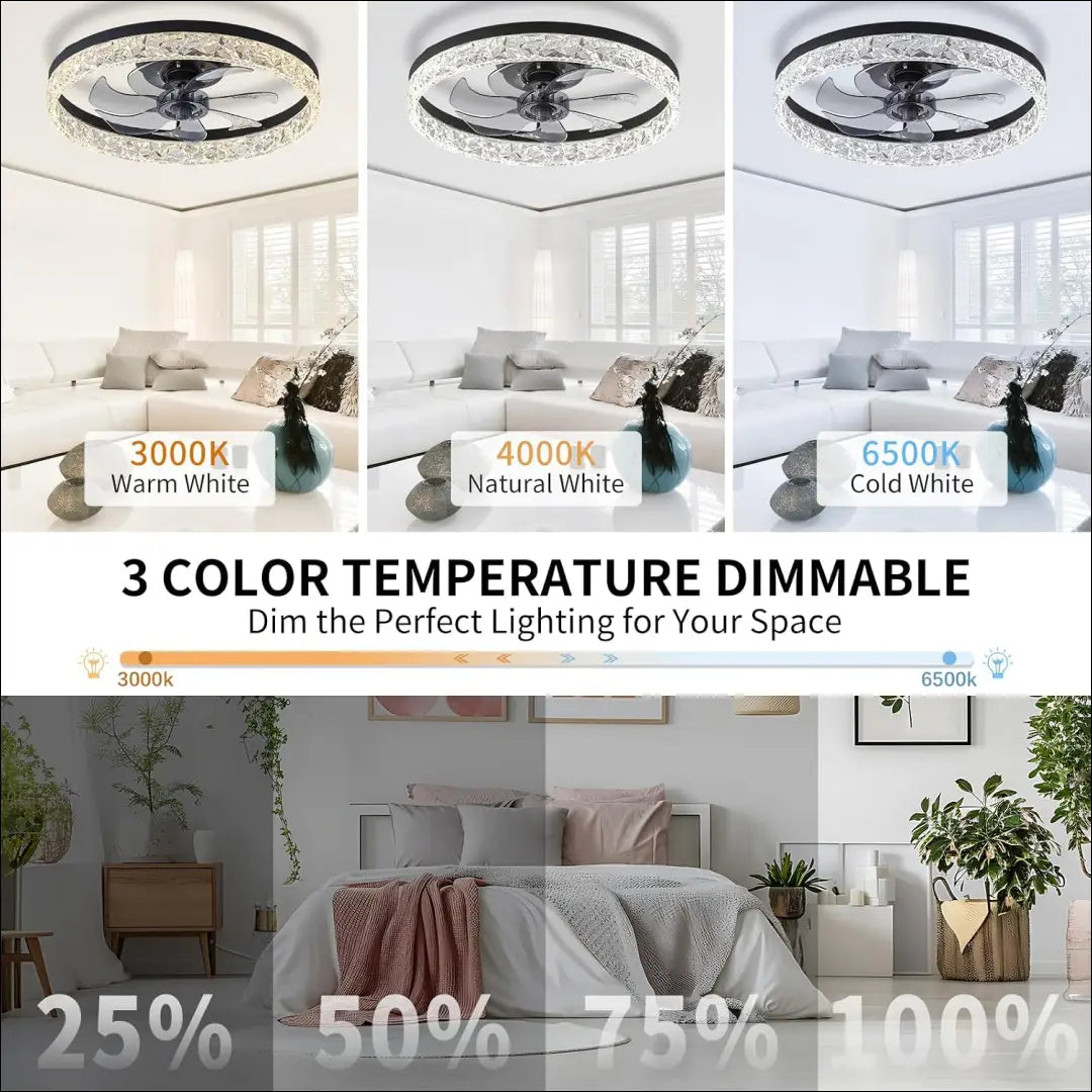 Lubinis LED šviestuvas su ventiliatoriumi DI12283 - €70 Save 50% 50-100, __label:Pristatymas 1-2 d.d., color-juoda,