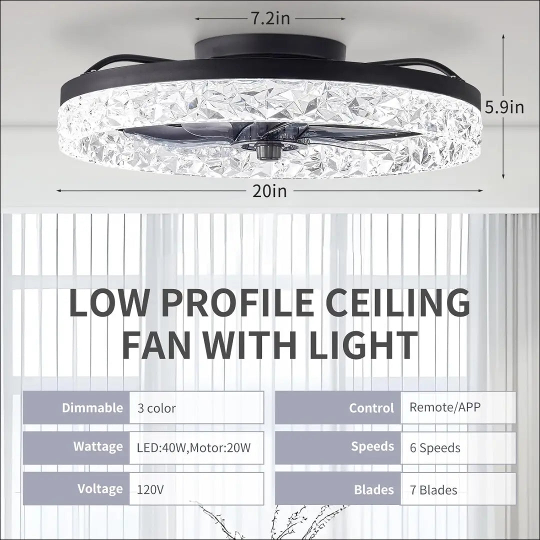 Lubinis LED šviestuvas su ventiliatoriumi DI12283 - €70 Save 50% 50-100, __label:Pristatymas 1-2 d.d., color-juoda,