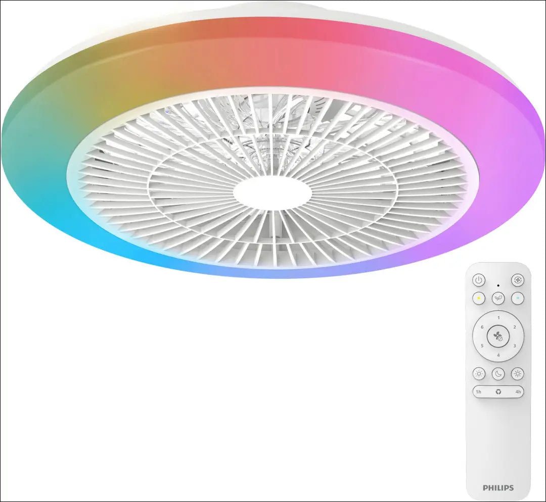 Lubinis LED šviestuvas-ventiliatorius DI12399 - €60 Save 50% 50-100, __label:Pristatymas 1-2 d.d., color-balta,