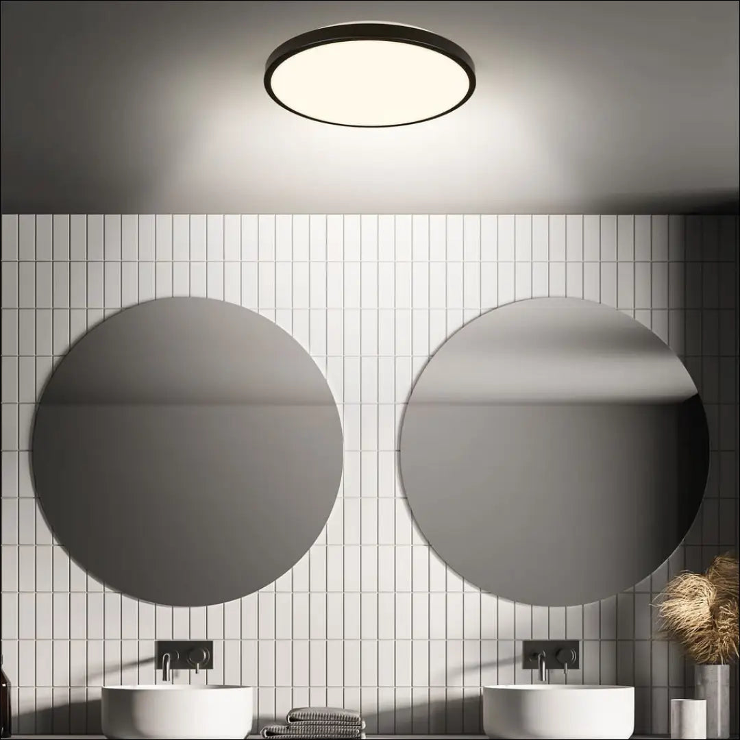 Lubinis LED vonios šviestuvas DI12456 - €22 Save 50% __label:Pristatymas 1-2 d.d., color-juoda, interjeras,