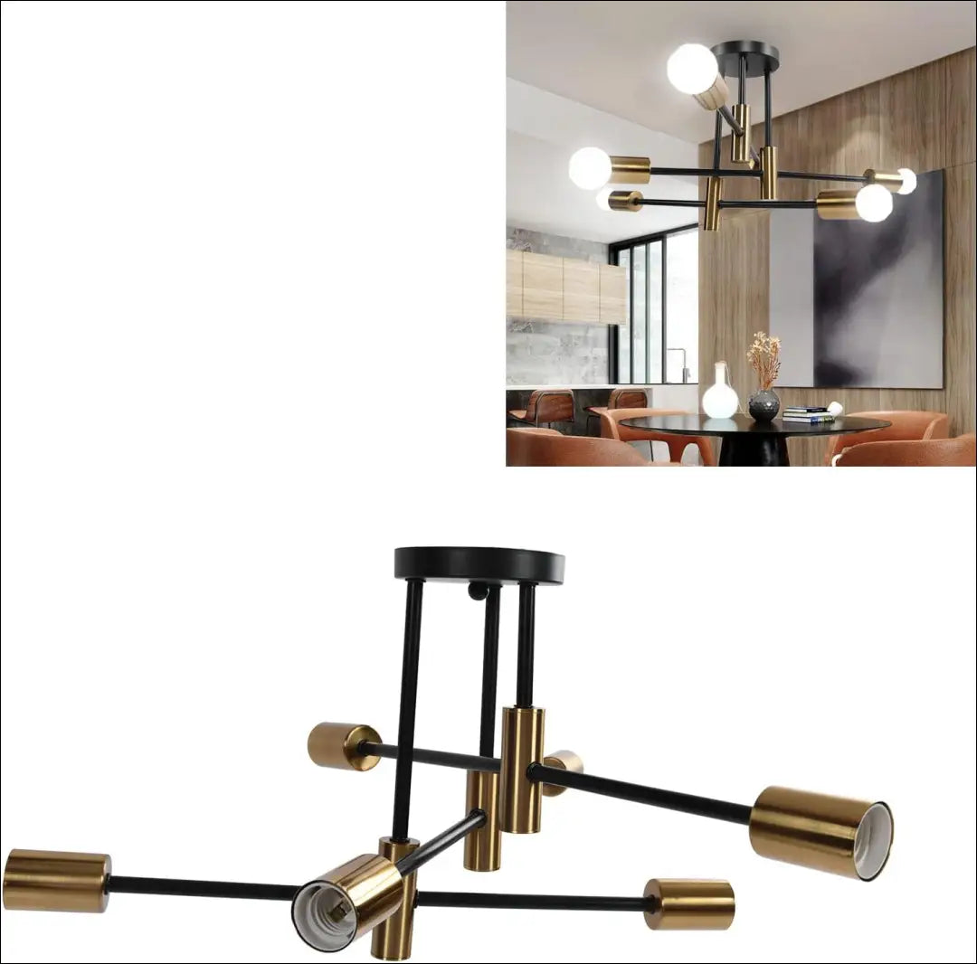 Lubinis šviestuvas DI11199 - €40 Save 50% 25-50, __label:Pristatymas 1-2 d.d., color-auksine, color-juoda, interjeras