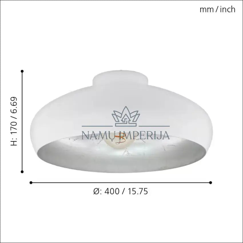 Lubinis šviestuvas DI9781 - €36 Save 50% 25-50, __label:Pristatymas 1-2 d.d., color-balta, color-sidabrine, interjeras
