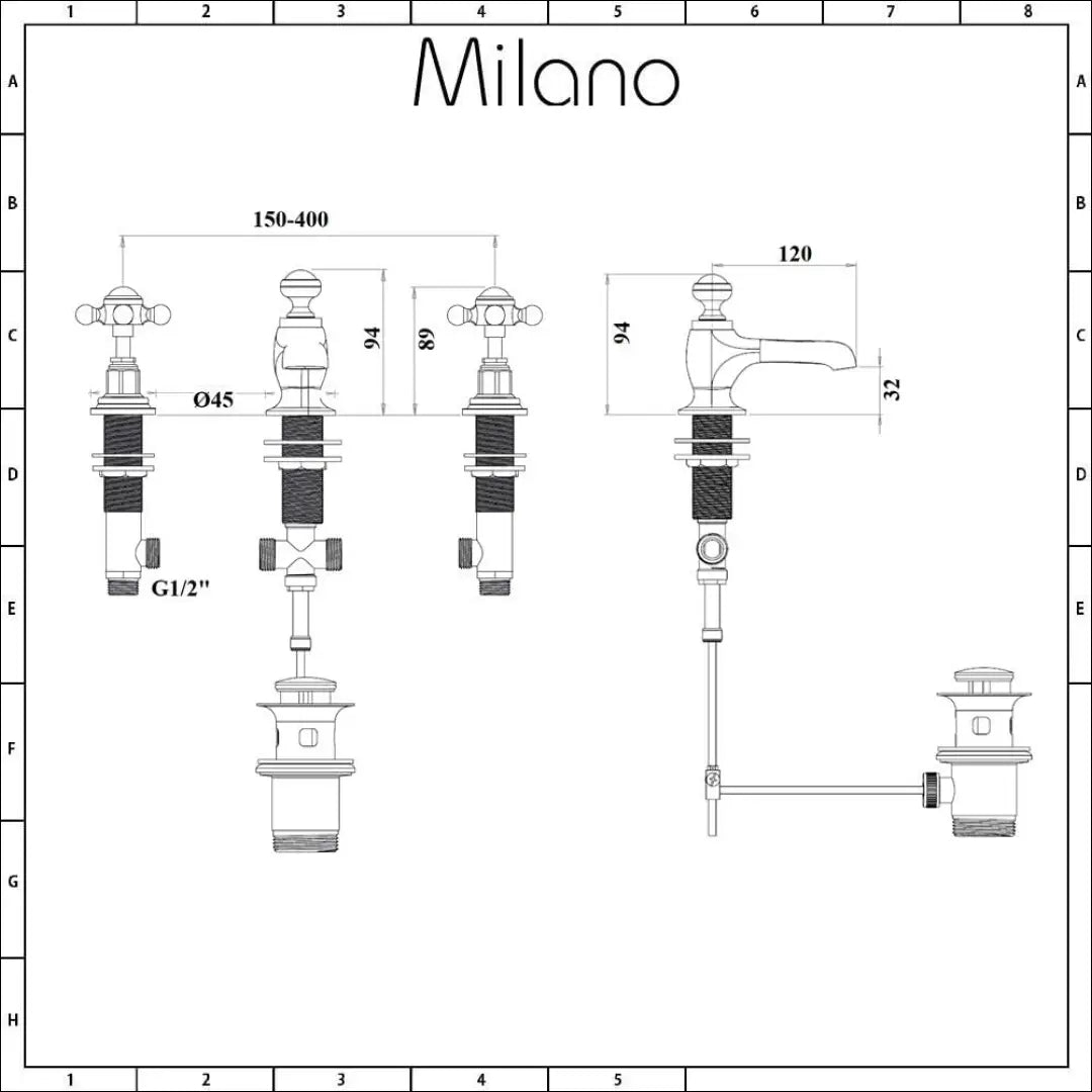 Maišytuvo rinkinys Milano Elizabeth DA0037 - €99 Save 50% 50-100, __label:Pristatymas 1-2 d.d., virtuves-reikmenys,