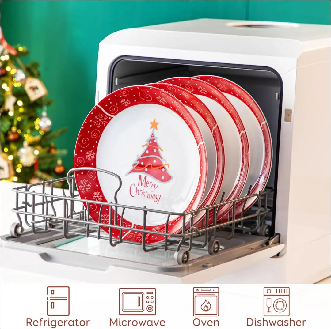 Makaronų lėkščių komplektas (4vnt) DI10761 - €19 Save 60% __label:Pristatymas 1-2 d.d., color-balta, color-raudona,