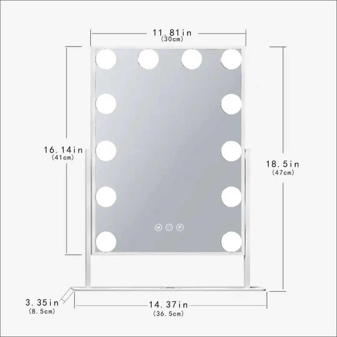 Makiažo veidrodis su LED apšvietimu DI12168 - €34 Save 50% 25-50, __label:Pristatymas 1-2 d.d., color-balta,