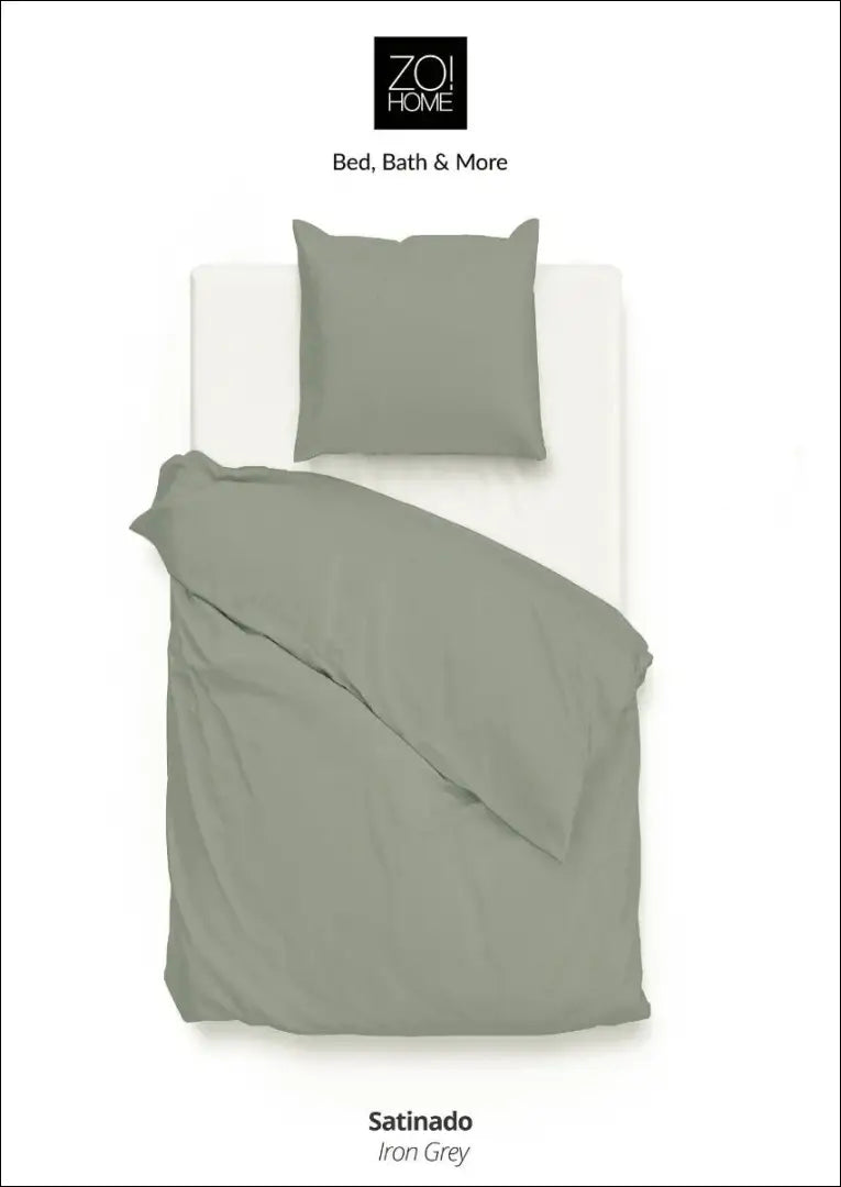 Mako satino patalynės komplektas (2 dalys) DI12102 - €34 Save 50% 25-50, __label:Pristatymas 1-2 d.d., color-pilka,