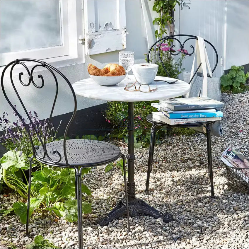 Marmurinis lauko staliukas LI786 €39 Save 70% 25 50, __label:Pristatymas 1 2 d.d., color balta, juoda, material