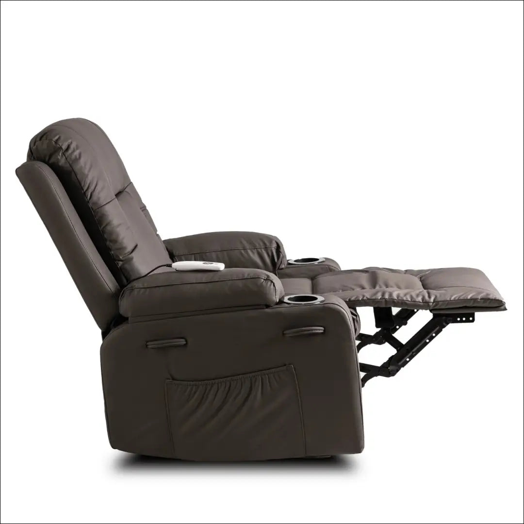 Masažinis krėslas tamsiai ruda eko oda TE1302 - €324.51 Save 15% __label:Pristatymas 5-14 d.d., Newelite Naujausi