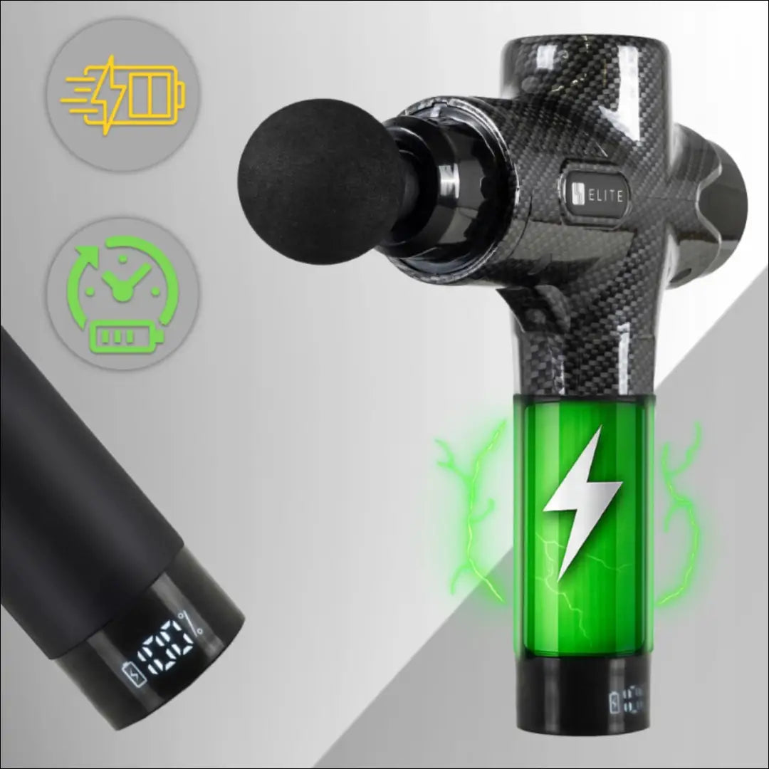 Masažinis pistoletas juodos spalvos TE1112 - €54 Save 15% 50-100, __label:Pristatymas 5-14 d.d., elite,