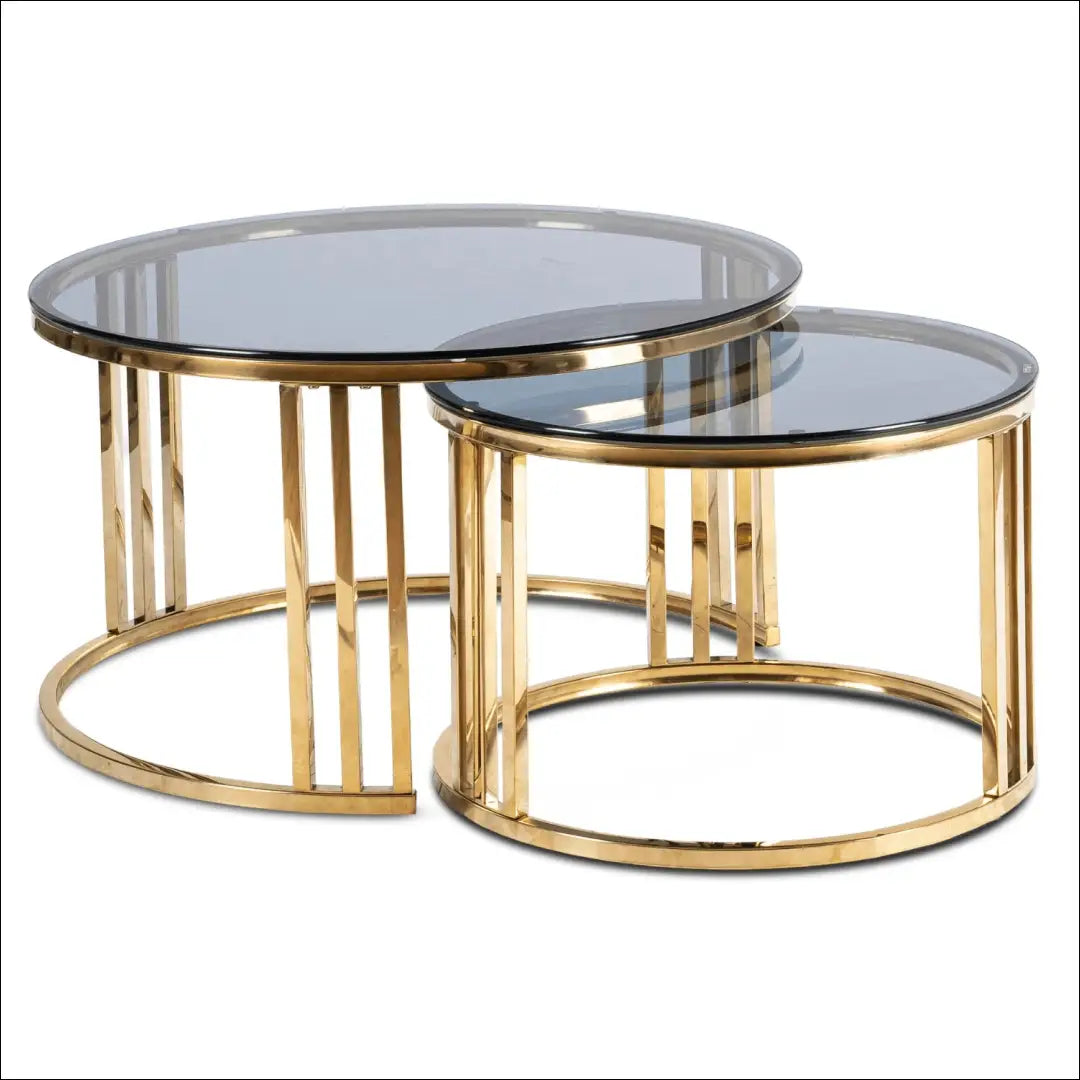 MAX pilko/aukso kavos staliukų komplektas TE2573 - €175 Save 15% __label:Pristatymas 5-14 d.d., Newelite Naujausi