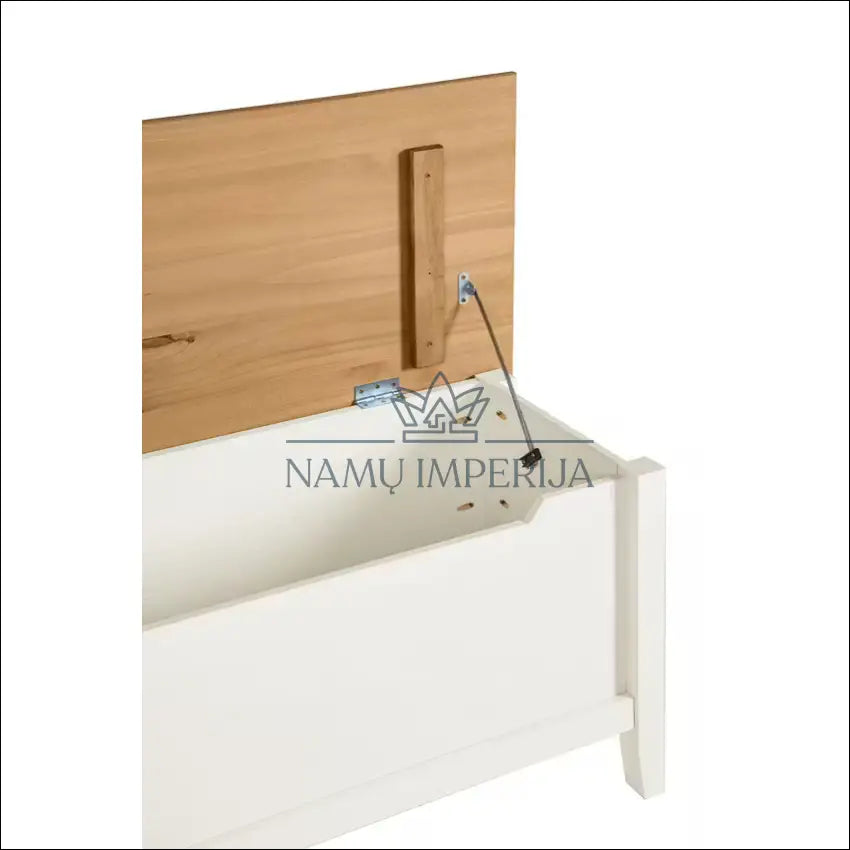 Medinė daiktadėžė KI1308 €65 Save 50% 50 100, __label:Pristatymas 1 2 d.d., batu suoliukas, color balta, ruda €50