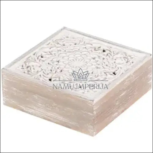Medinė dėžutė DI5864 - €12 Save 50% color-balta, color-ruda, dekoracijos, interjeras, material-mediena Balta Fast