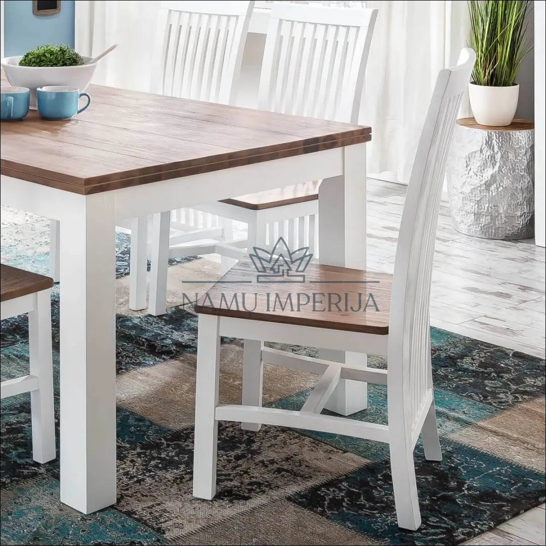 Medinė kėdė VI1052 - €160 Save 50% 100-200, __label:Pristatymas 1-2 d.d., color-balta, color-ruda, kedes-valgomojo €100
