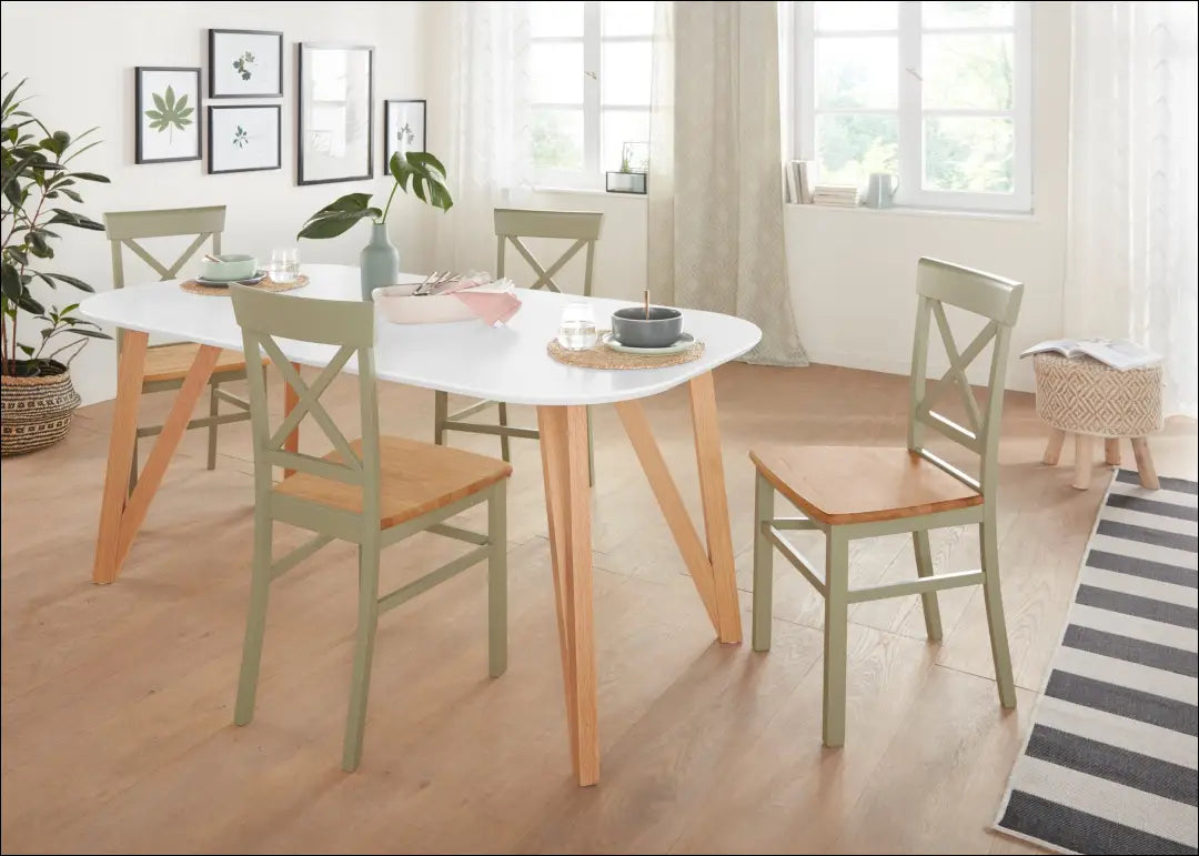 Medinė kėdė VI1369 - €101 Save 50% 100-200, __label:Pristatymas 1-2 d.d., color-ruda, color-zalia, kedes-valgomojo €100