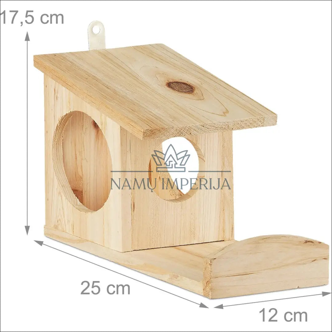 Medinė lesykla / inkilas DA0101 - €12 Save 50% __label:Pristatymas 1-2 d.d., lauko-kita, under-25 Iki €25 / Namų