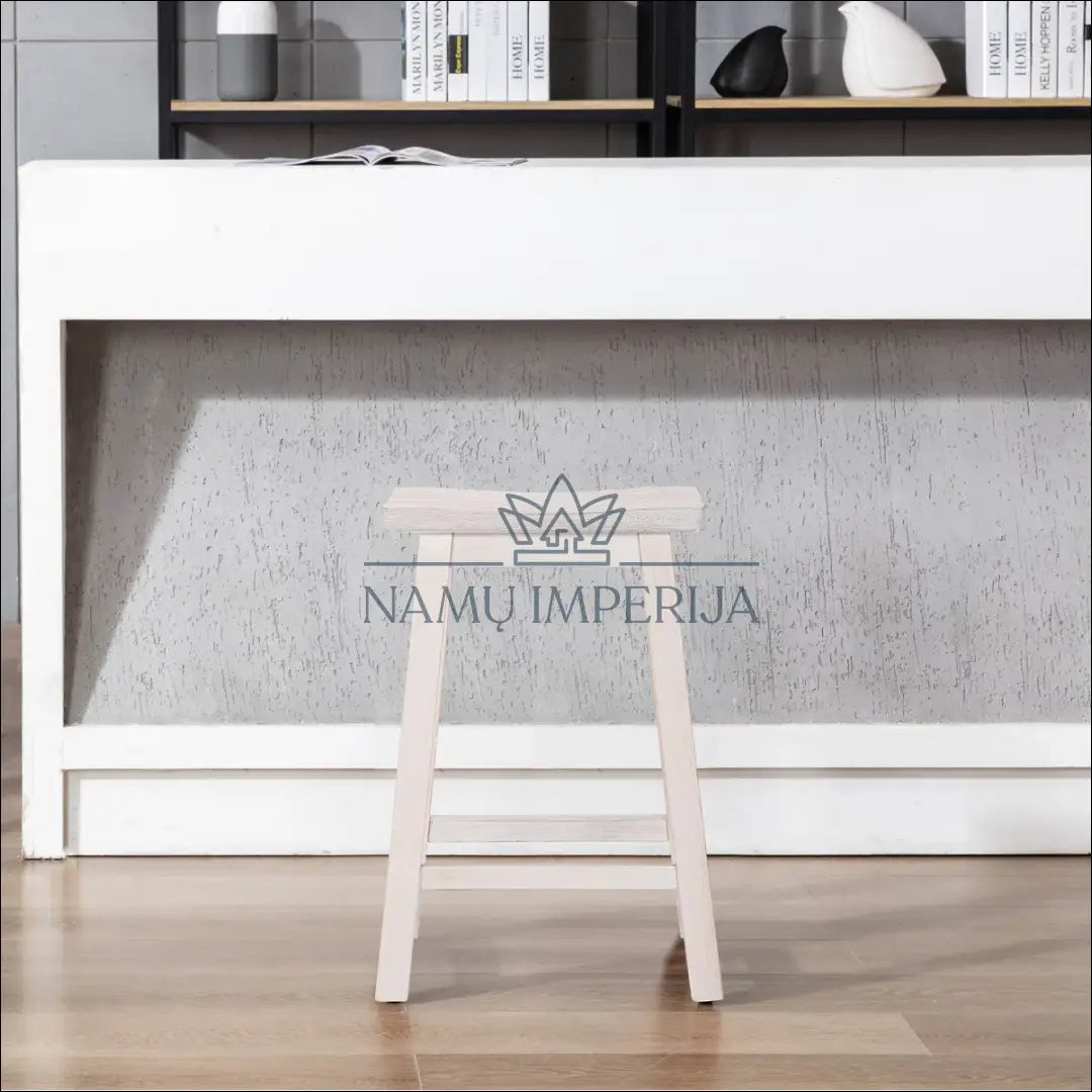 Medinė pusbario kėdė VI1013 €72 Save 50% 50 100, __label:Pristatymas 1 2 d.d., baro kedes, color balta, material medzio
