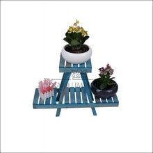 Augšupielādējiet attēlu galerijas skatā Medinis augalų stovas DI6145 - €20 Save 50% color-melyna, dekoracijos, interjeras, kita, material-medzio-masyvas
