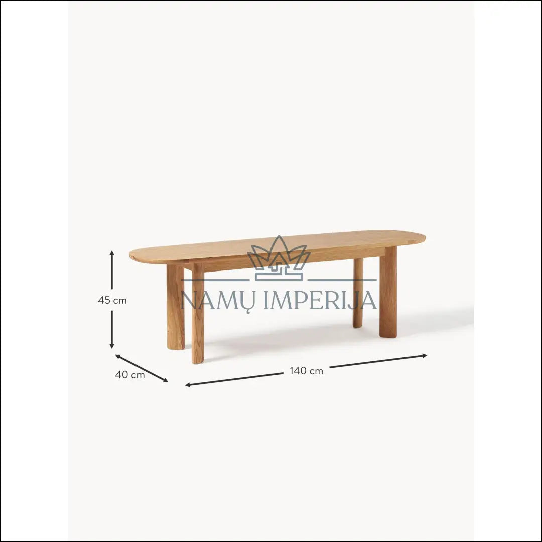 Medinis suolas VI719 - €150 Save 65% 100-200, __label:Pristatymas 1-2 d.d., color-ruda, kedes-valgomojo, material-mdf