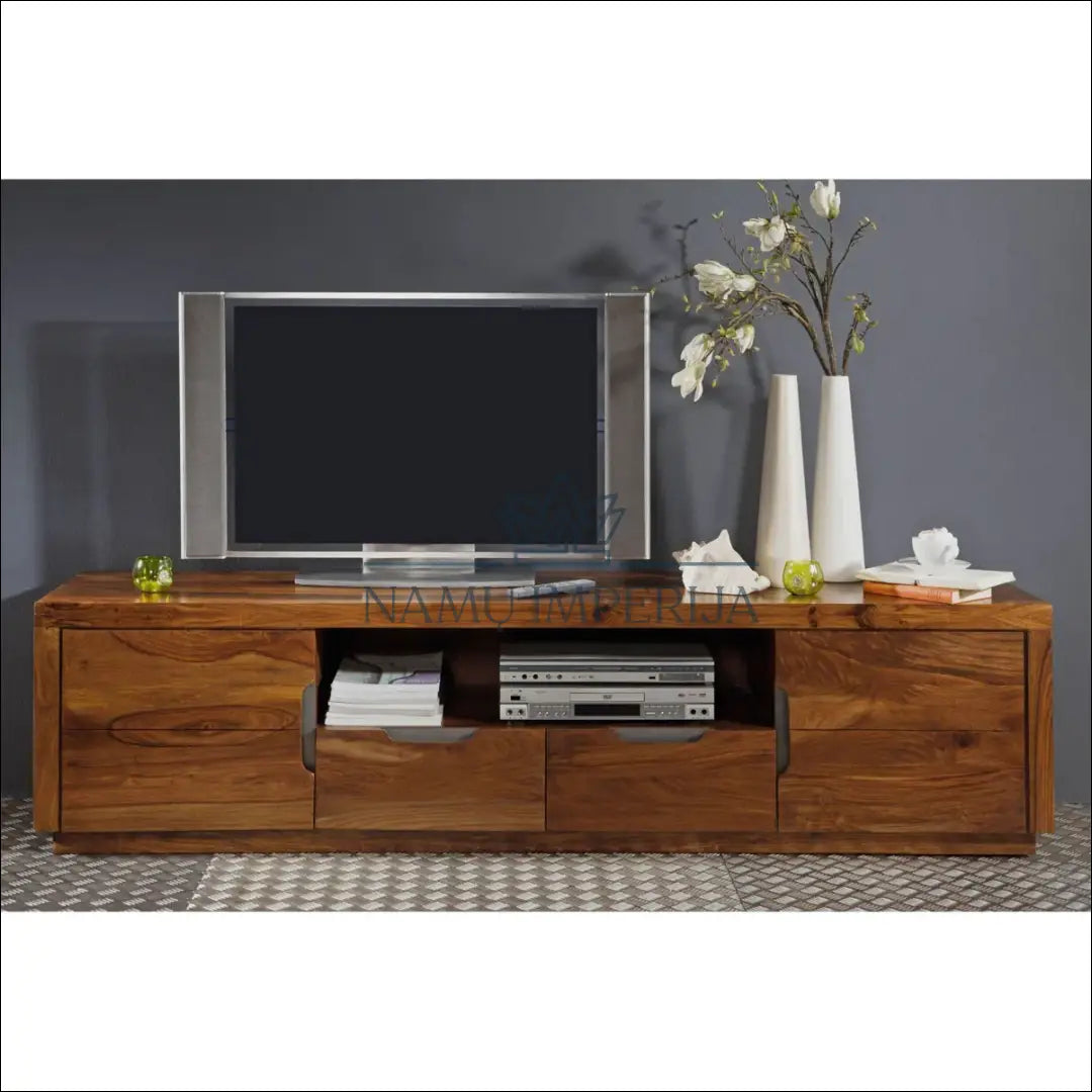 Medinis TV staliukas SI1850 - €535 Save 50% __label:Pristatymas 1-2 d.d., color-ruda, material-medzio-masyvas,