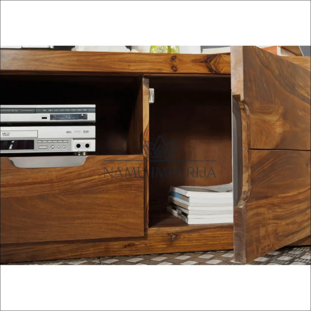 Medinis TV staliukas SI1850 - €535 Save 50% __label:Pristatymas 1-2 d.d., color-ruda, material-medzio-masyvas,