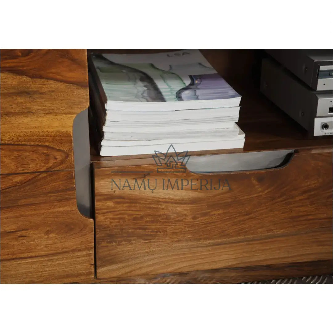 Medinis TV staliukas SI1850 - €535 Save 50% __label:Pristatymas 1-2 d.d., color-ruda, material-medzio-masyvas,