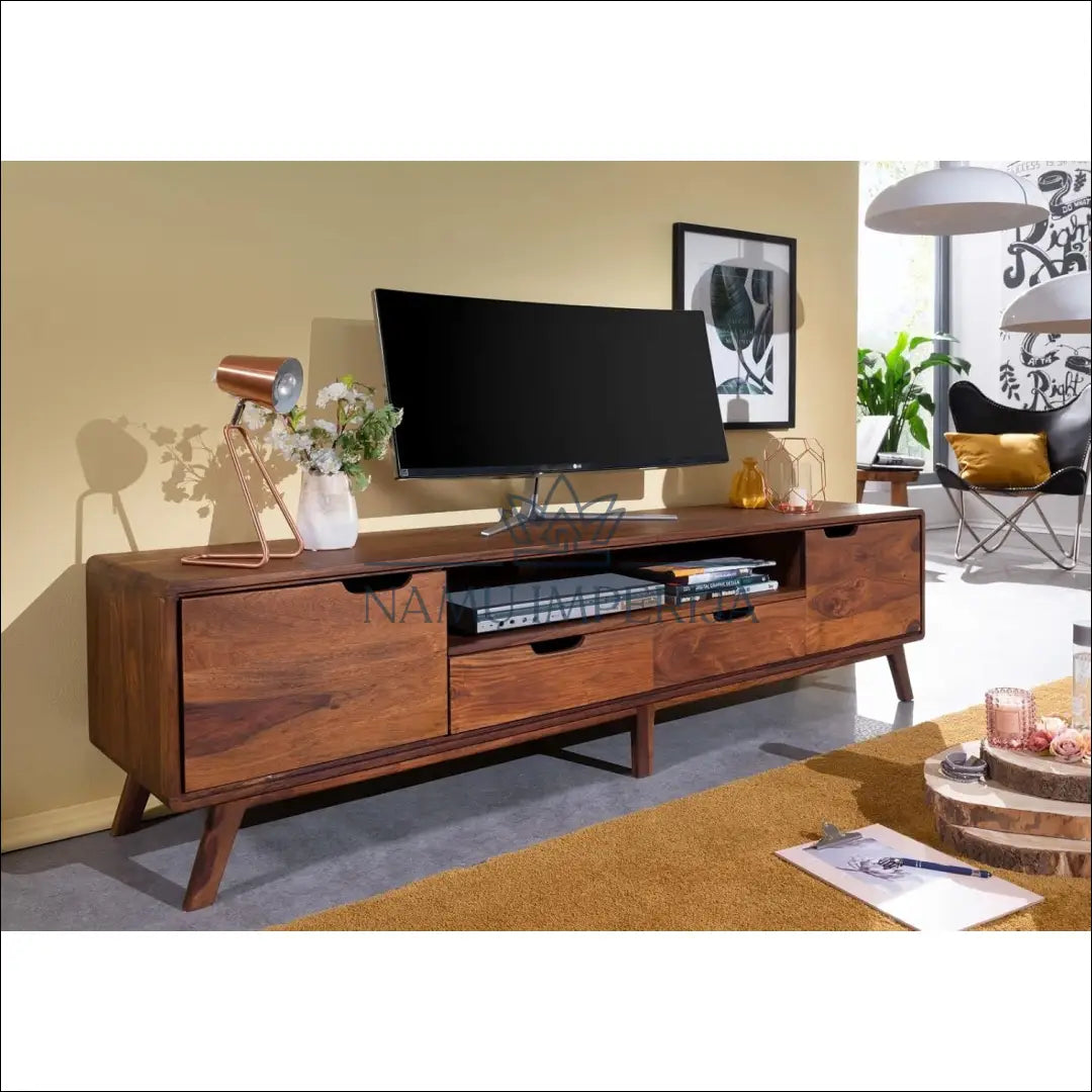 Medinis TV staliukas SI1894 - €375 Save 50% __label:Pristatymas 1-2 d.d., color-ruda, material-medzio-masyvas,